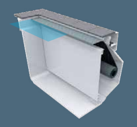 Paroi-volet pour bassin à skimmer